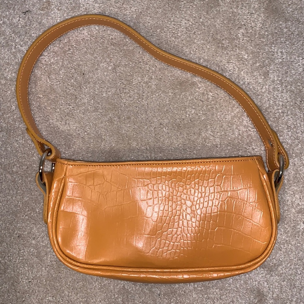 ASOS yellow textured mini purse